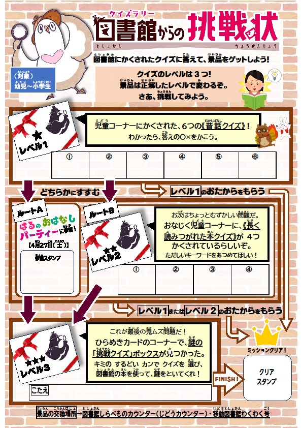 第18回図書館子どもまつり チラシ裏